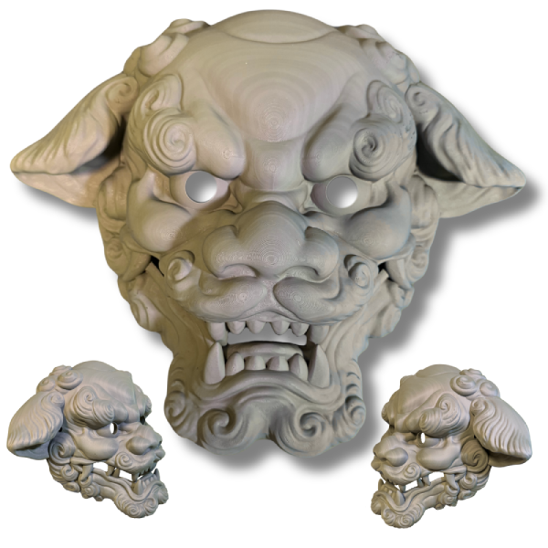 Foo Dog Blank Grey
